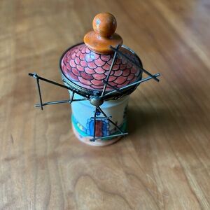 Limoges Dutch Windmill Trinket Box